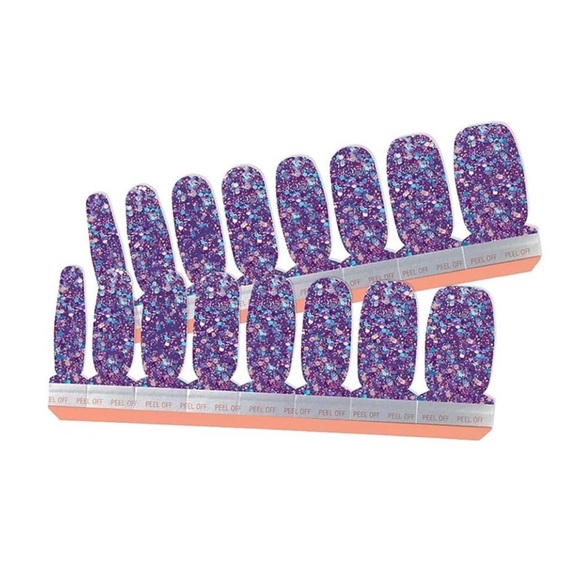 ColorStreet Manicure NailStrips MardiGras-Purple, Blue, SilverSparkles 2 for $18 - Picture 3 of 8